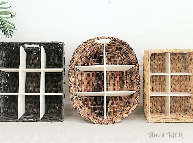 How to Make a Wicker Divided Basket with Wood Inserts